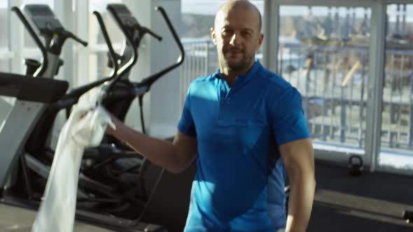 Man After Workout at the Gym alt