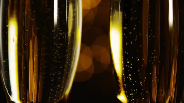 Champagne on a blurry background