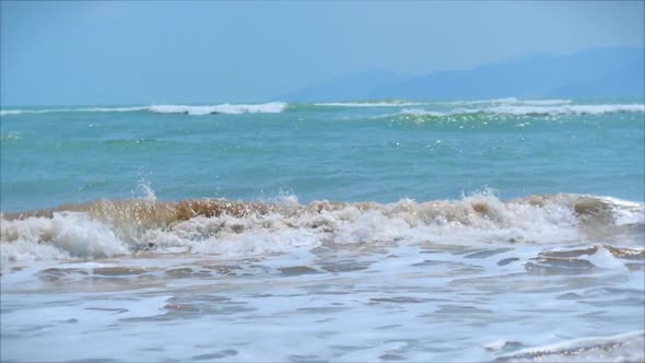 Sea Water Surface, Sea Water Texture, Nature, Resort, Sea Vacation Full Video Background. Sea alt