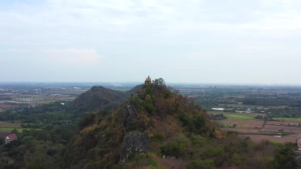 Santi Chedi and the Statue of Christ the Redeemer in Heaven Hills in Pak Tho District Ratchaburi alt