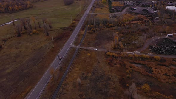 MooseWilson Road Meadow and Mountains in Autumn alt