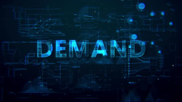 Demand Digital Data Text 4k