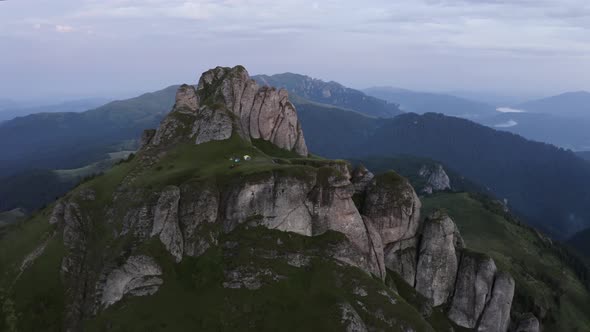 Camping on Rocky Mountains alt