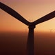 Wind Turbine with Powerful Propeller Rotates at Sunset - VideoHive Item for Sale