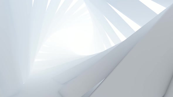 Corporate Background, A Futuristic Empty White Corridor With Bright Light B alt