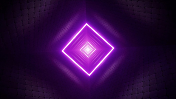 Neon Square Light in the Purple Room alt