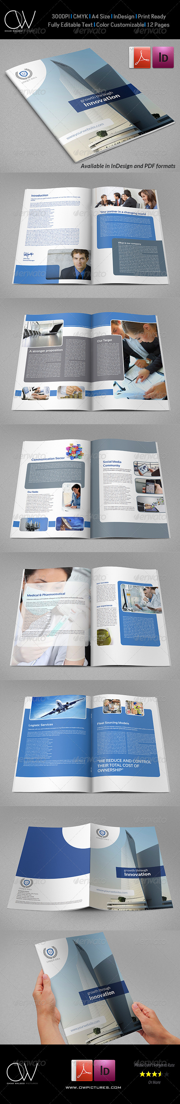 Company Brochure Template Vol.31 - 12 Pages - Corporate Brochures