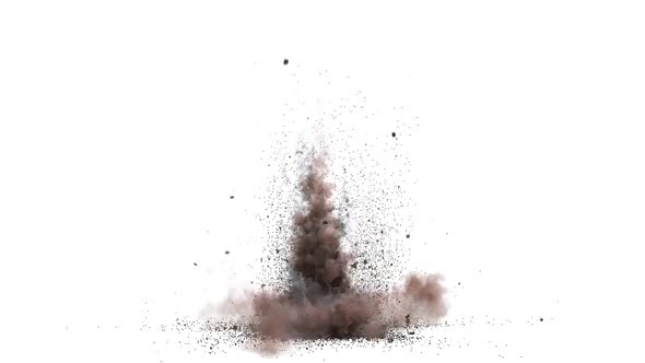 Explosion On A White Background