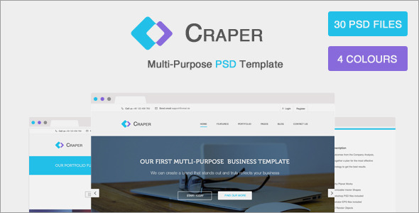 Craper - Multi-Purpose - ThemeForest 6925203