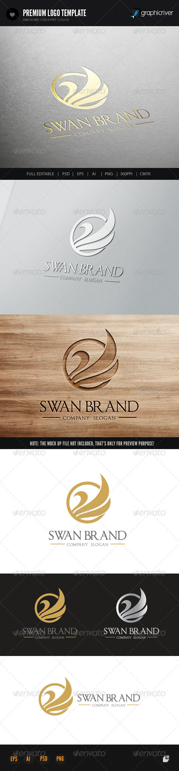 Swan Brand - Crests Logo Templates