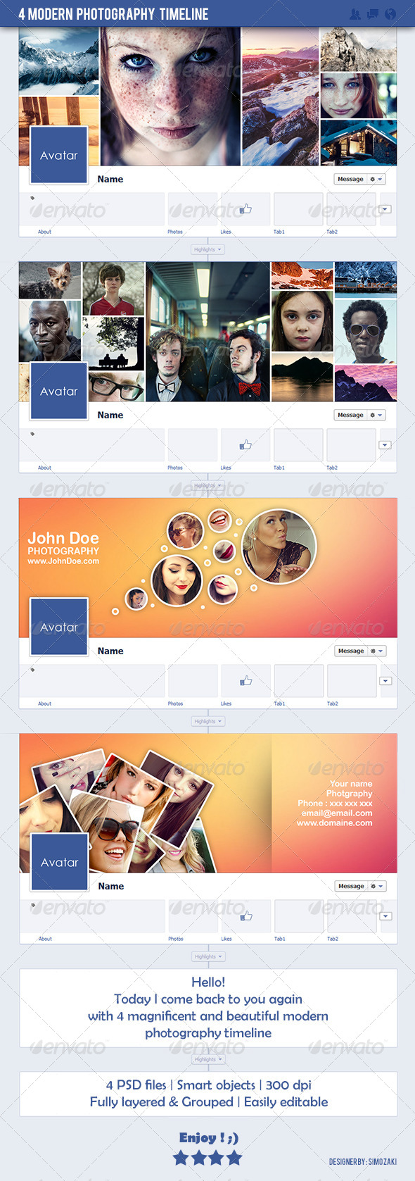 4 modern photography timeline - Facebook Timeline Covers Social Media