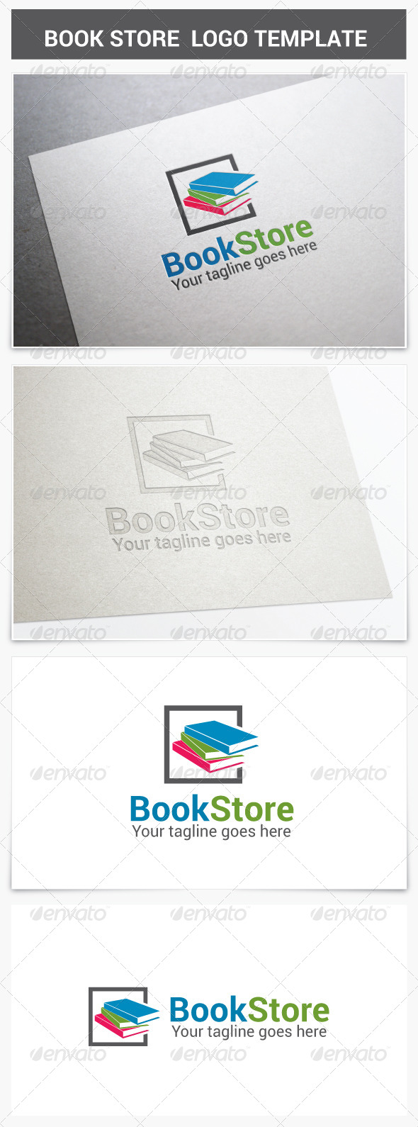 Book Store Logo - Objects Logo Templates
