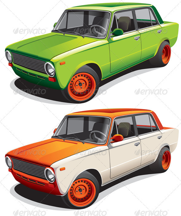 Drag Car No4 - Objects Vectors