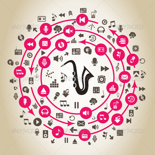 Music Circulation - Miscellaneous Vectors