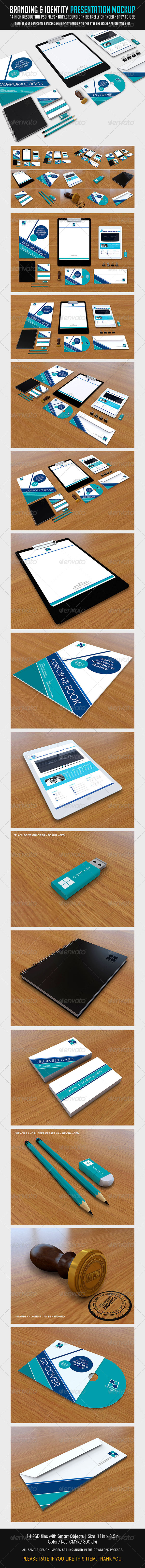 Branding And Identity Presentation Mockup - Stationery Print