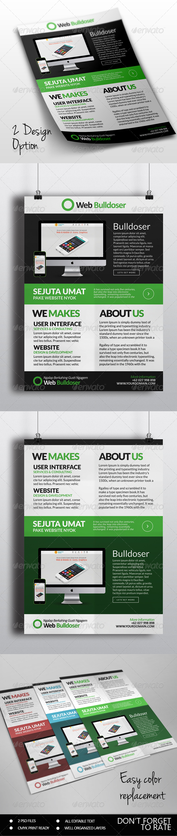 Premuim Website Design Flyer - Commerce Flyers