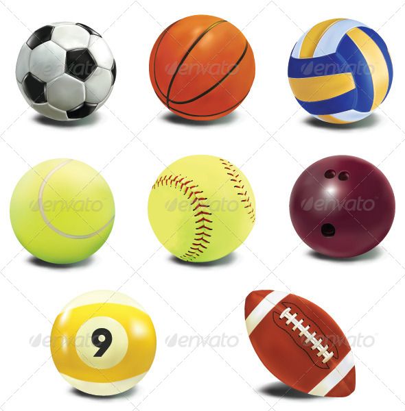 Vector Sport Balls - Sports/Activity Conceptual