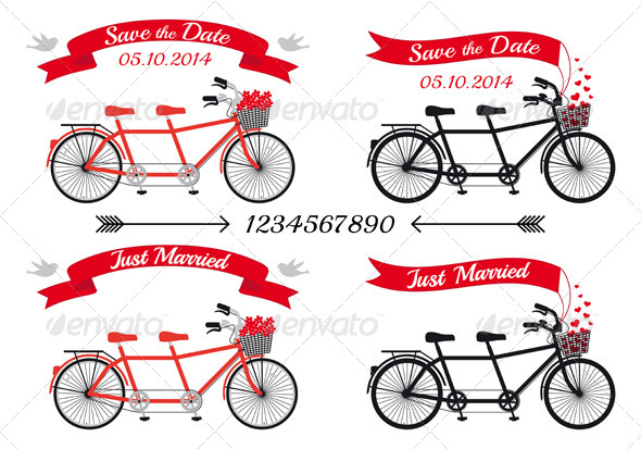 Wedding Tandem Bicycles - Weddings Seasons/Holidays
