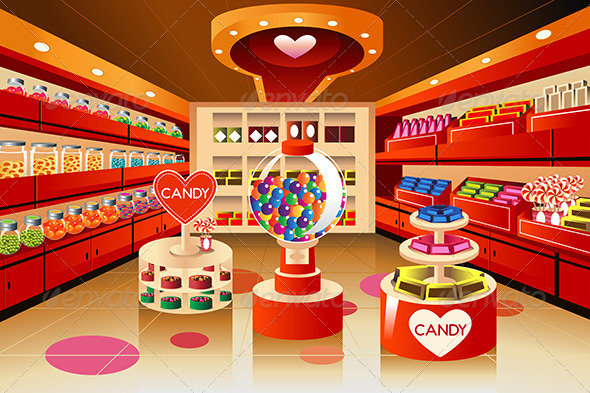 Grocery Store: Candy Section - Retail Commercial / Shopping