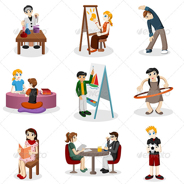 Kids Doing Educational Stuff - Sports/Activity Conceptual