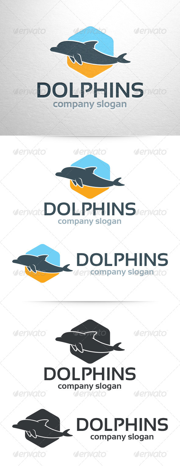 Dolphin Logo Template - Animals Logo Templates