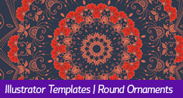 Illustrator Templates | Round Ornaments