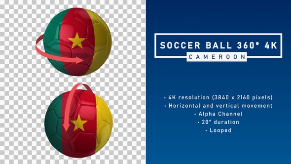 Soccer Ball 360º 4K - Cameroon