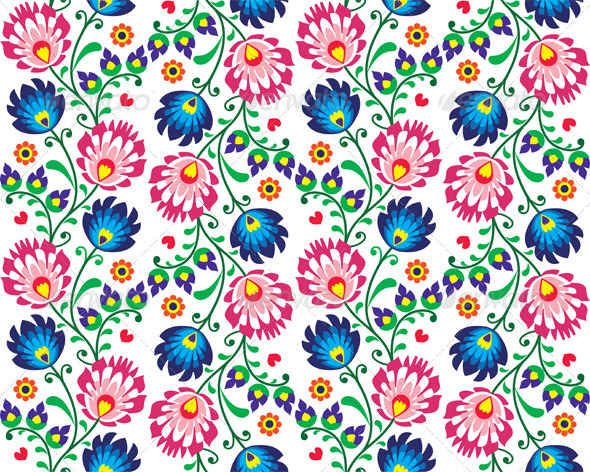 Seamless Folk Polish Pattern by RedKoala | GraphicRiver