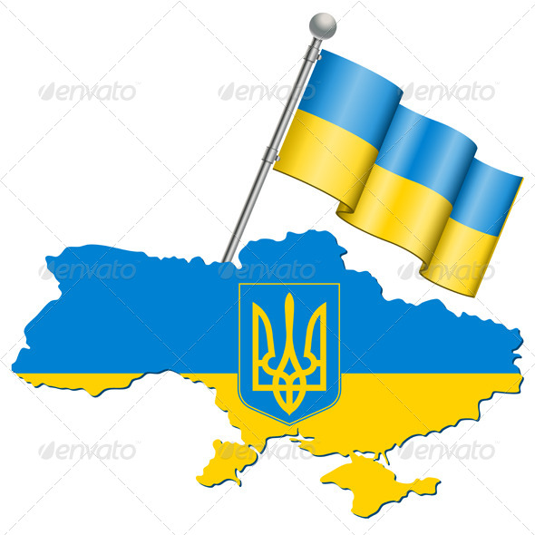 Ukraine Symbol - Travel Conceptual