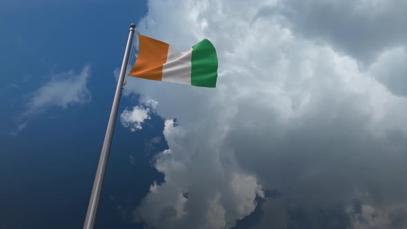 Ivory Coast Flag Waving 4K alt