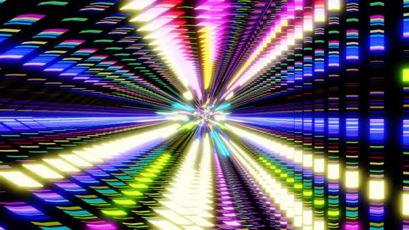 VJ Loop neon triangle background