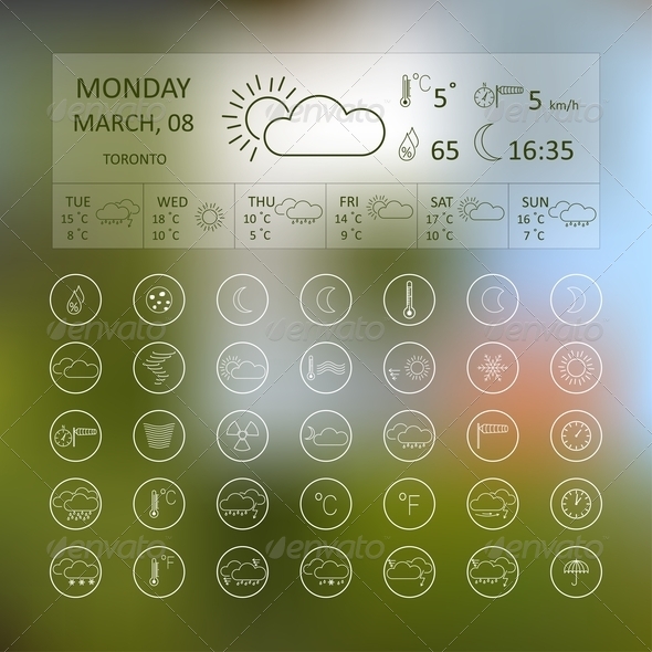 Weather Icons - Seasons Nature