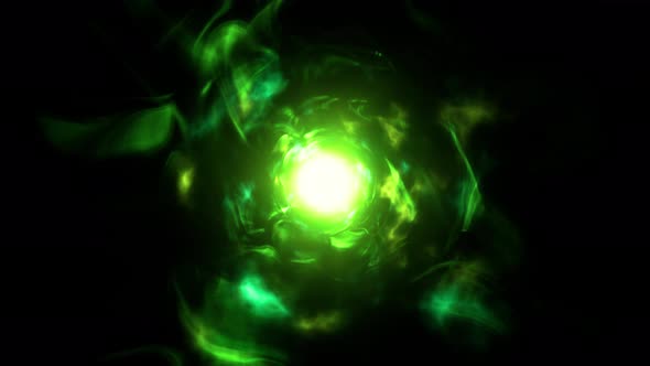 Abstract Green Toxic Energy Ball Effect 4K 01 alt