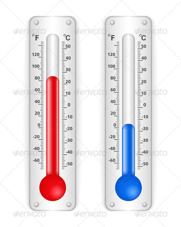 Thermometers - Objects Vectors