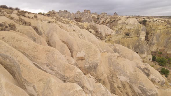 Cappadocia Landscape Aerial View. Turkey. Goreme National Park alt