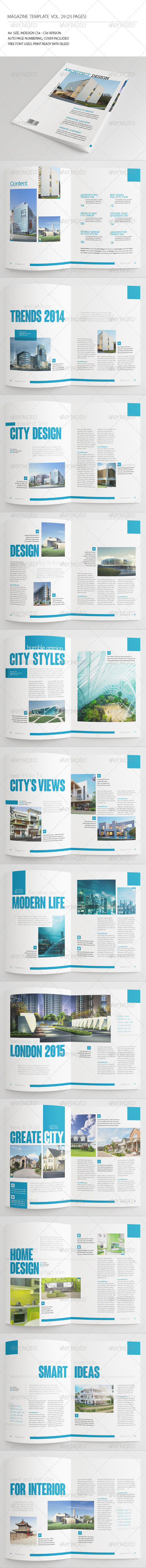 25 Pages Architecture Magazine Vol29 - Magazines Print Templates