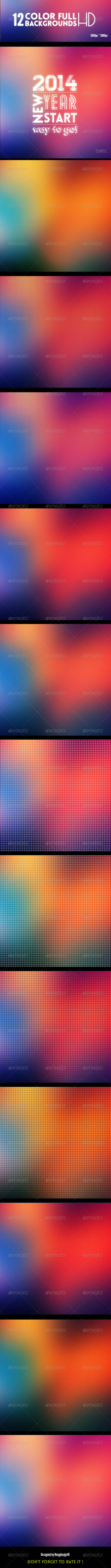 12 ColorFull Backgrounds - Backgrounds Graphics