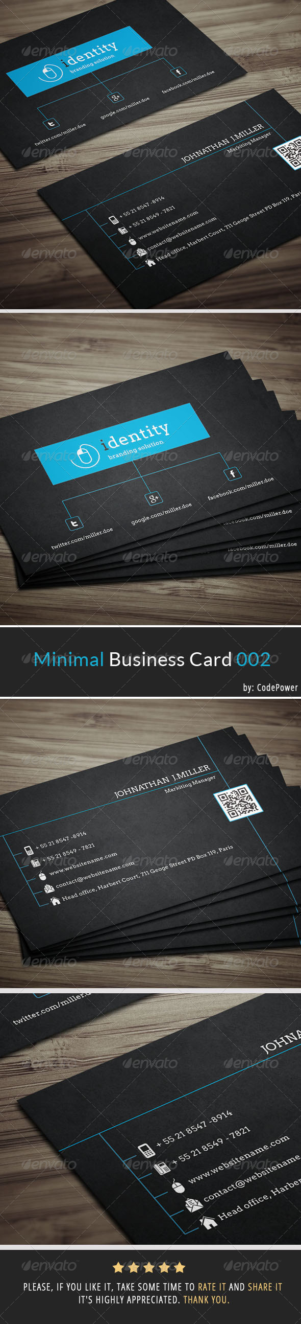 Minimal Business Card 002 - Corporate Business Cards