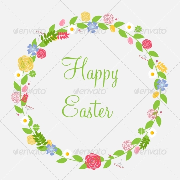 Easter Background Vector Illustration - Patterns Decorative