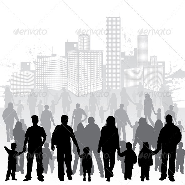 Collect Family Silhouettes - People Characters