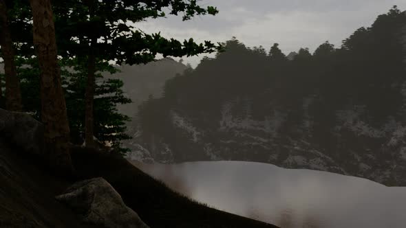 Winter Mountain Lake alt