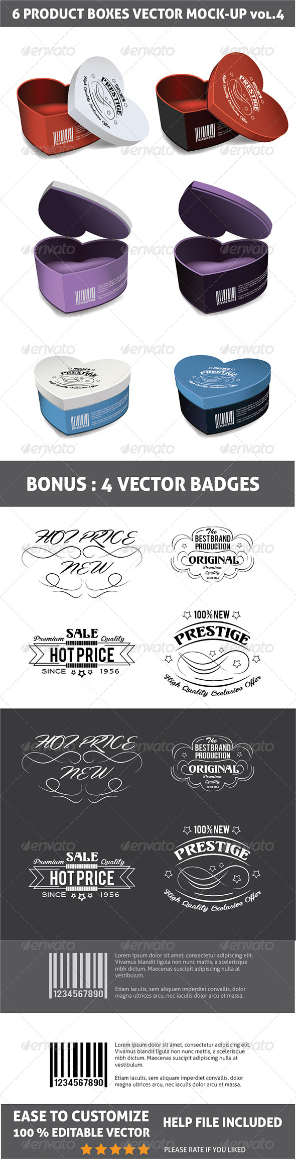 Packages Mockup - Objects Vectors