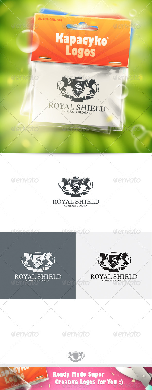 Royal Shield v.9 Logo - Crests Logo Templates