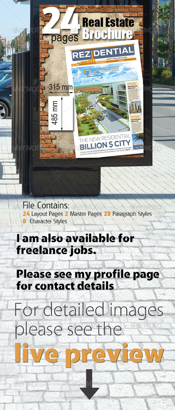 24 Pages Real Estate Brochure