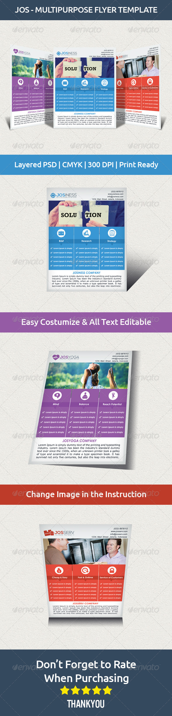 JOS - Multipurpose Flyer Template - Corporate Flyers