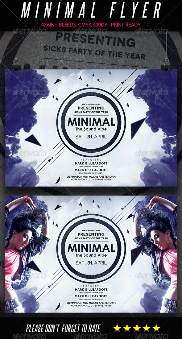 Minimal Sound Flyer vol2 - Clubs & Parties Events