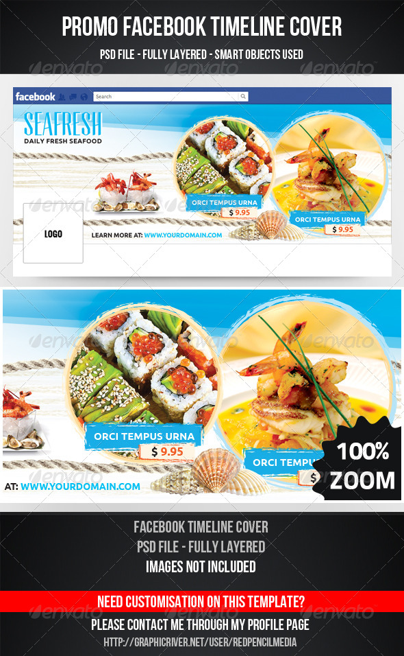 SeaFood Timeline Cover - Facebook Timeline Covers Social Media