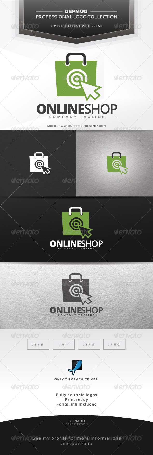 Online Shop Logo - Symbols Logo Templates