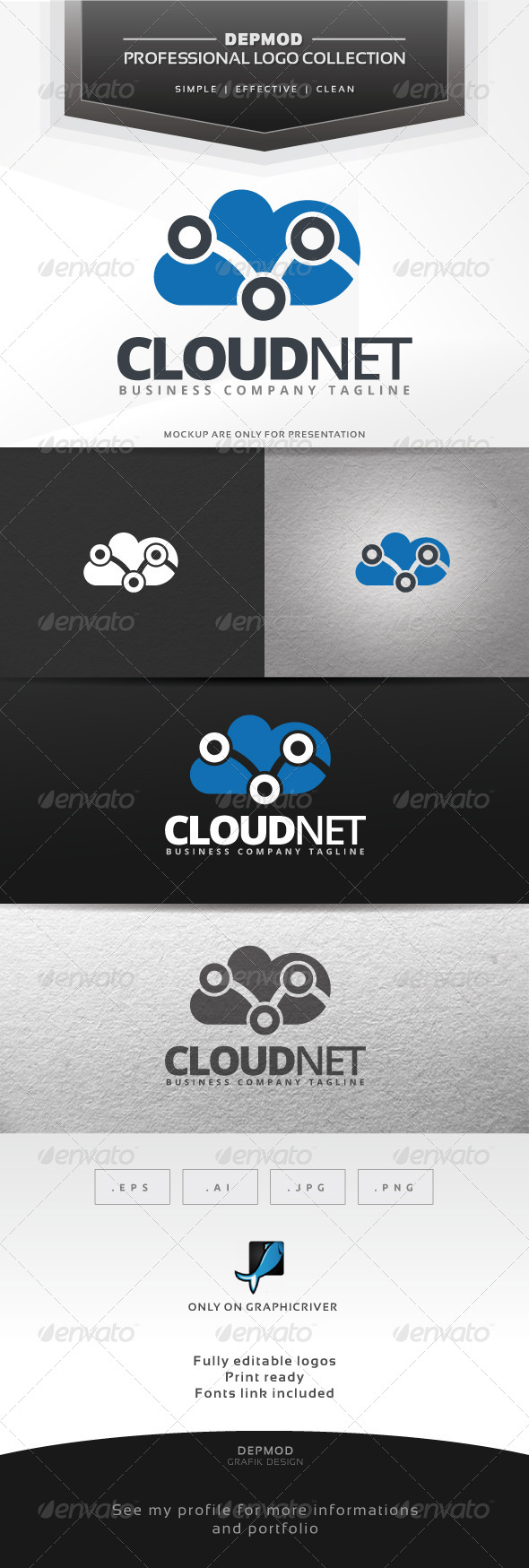 Cloud Net Logo - Symbols Logo Templates