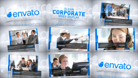 Clean Corporate Video Display